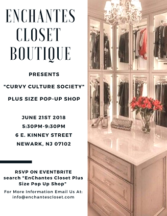 SAVE THE DATE! EnChantes Closet Plus Size Boutique 1st Pop-Up Shop is coming to Newark, New Jersey!