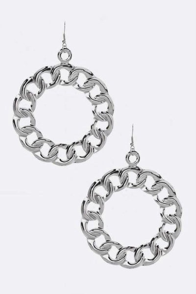 Chain Hoop Earring Set - EnChantes Closet Plus Size Boutique